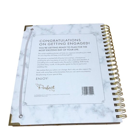 The Complete Wedding Planner With Marble & Gold Design – Spiral Bound - Picture 3 of 7